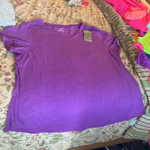 NWT Tek Gear 2X purple tshirt